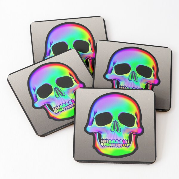 Item preview, Fluorescent Colored Skull 9 designed and sold by Riccivela.