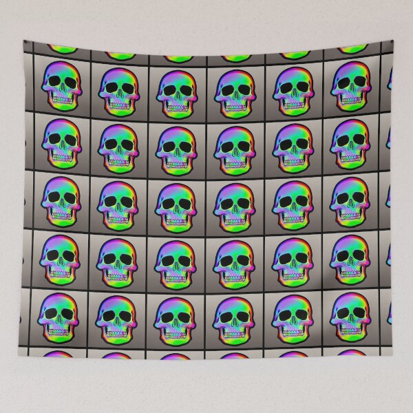 Item preview, Fluorescent Colored Skull 9 designed and sold by Riccivela.