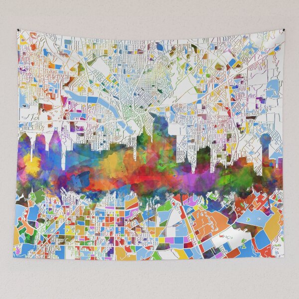 Item preview, horizonte de Dallas designed and sold by BekimART.