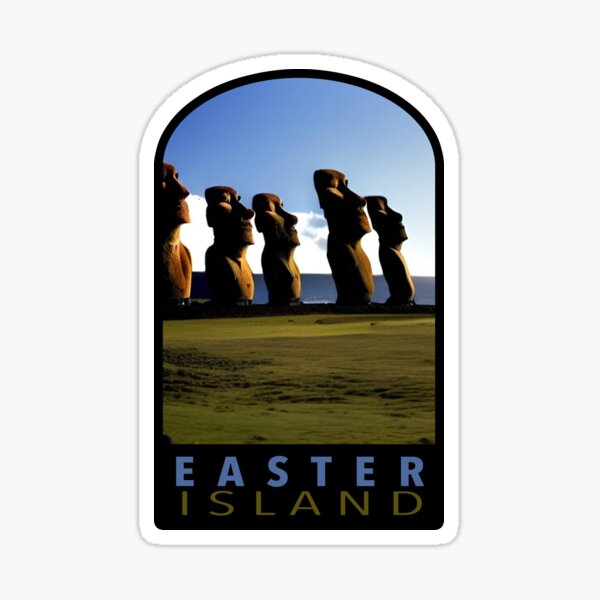 Item preview, Easter Island designed and sold by CattlettArt.