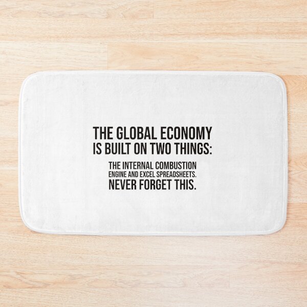 Item preview, GLOBAL ECONOMY - EXCEL HUMOR designed and sold by mikeldabbah.
