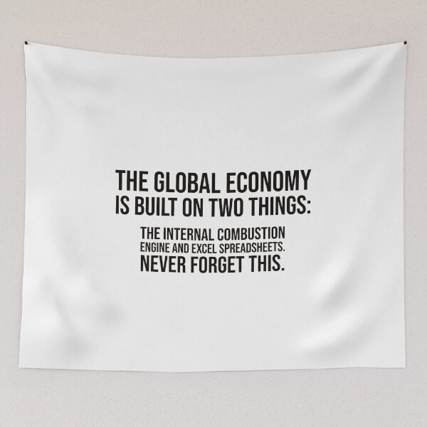 Item preview, GLOBAL ECONOMY - EXCEL HUMOR designed and sold by mikeldabbah.