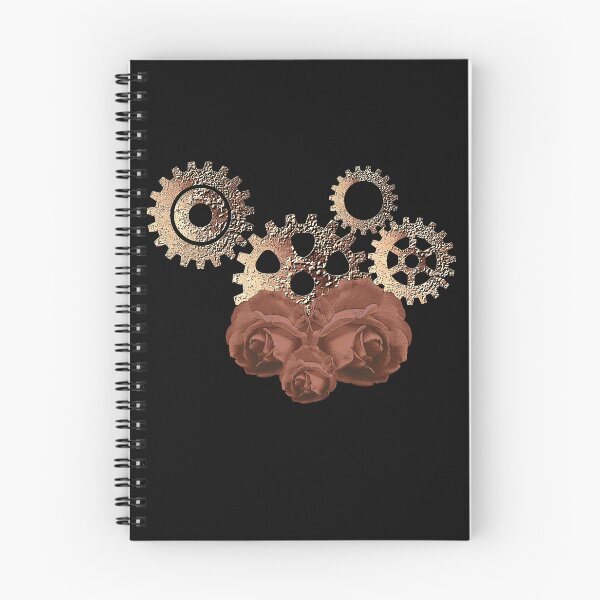 Item preview, Gears and rose pattern, great steampunk fashion designed and sold by Kirei-Lily.