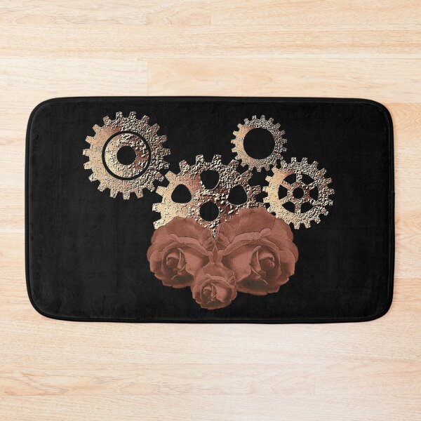 Item preview, Gears and rose pattern, great steampunk fashion designed and sold by Kirei-Lily.