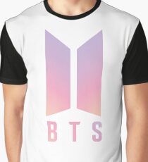 BTS Coloured logo Graphic T-Shirt