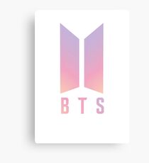 BTS Coloured logo Canvas Print