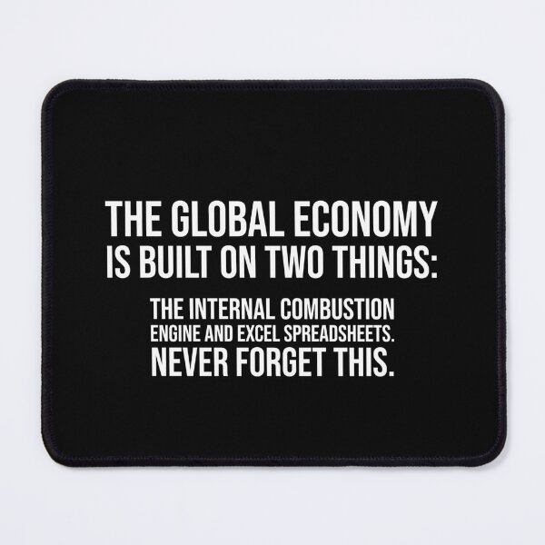 Item preview, GLOBAL ECONOMY - EXCEL HUMOR designed and sold by mikeldabbah.