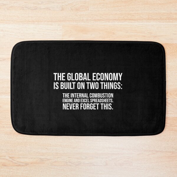 Item preview, GLOBAL ECONOMY - EXCEL HUMOR designed and sold by mikeldabbah.