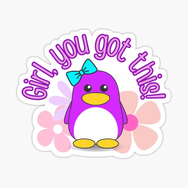 purple dancing club penguin meme sticker Sticker for Sale by misssallyb