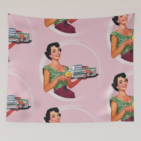 Item preview, Retro inspired homemaker (pink) designed and sold by BitsNPix.