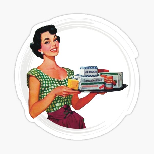 Item preview, Retro inspired homemaker (pink) designed and sold by BitsNPix.