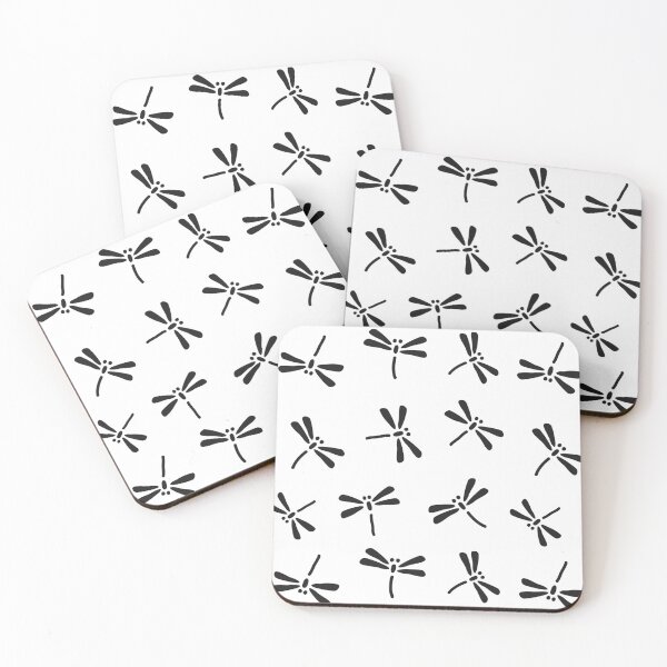 Item preview, Japanese Dragonfly Pattern, White and Black designed and sold by Marymarice.