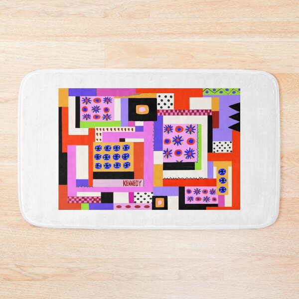 Item preview, colorful wabi-sabi quilt after Gee's Bend designed and sold by katekennedyarts.