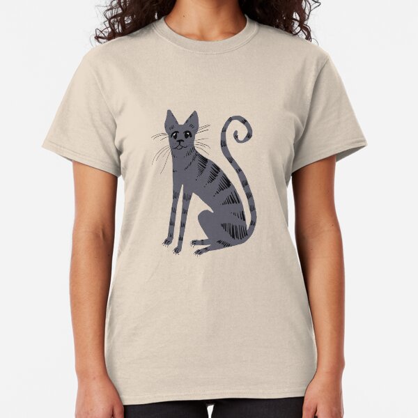 Grey Tiger Cat Classic T-Shirt