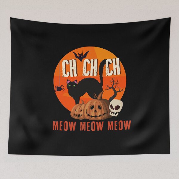 Item preview, Ch Ch Ch Meow Meow Meow Funny Halloween Essential designed and sold by ALLURE-minimal.