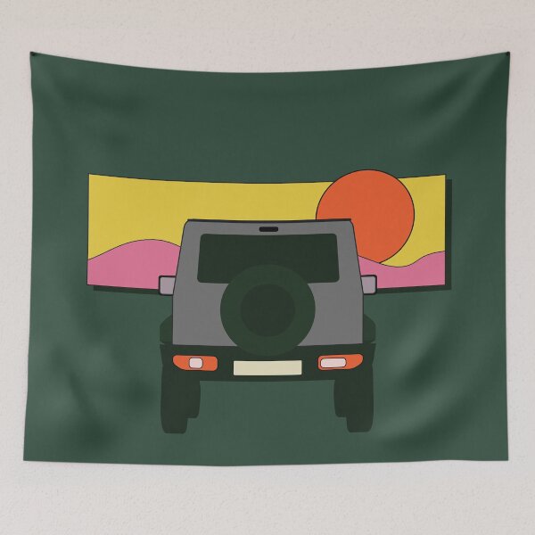 Item preview, Medium Grey Suzuki Jimny | Into The Sunset designed and sold by stoicjimny.