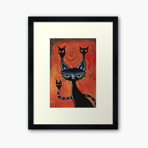 Artikel-Vorschau von Schwarze Katze Puppet Halloween, designt und verkauft von JoannaNelsonArt.