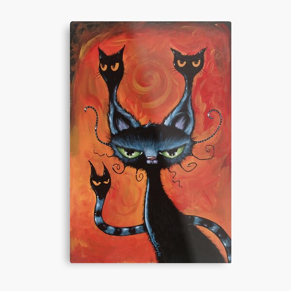 Artikel-Vorschau von Schwarze Katze Puppet Halloween, designt und verkauft von JoannaNelsonArt.