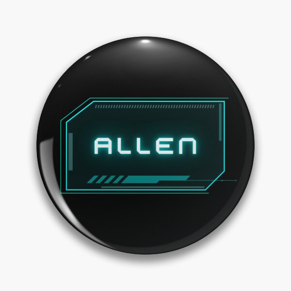 Item preview, Allen Sci-Fi Nametag Label designed and sold by wordsonwords.
