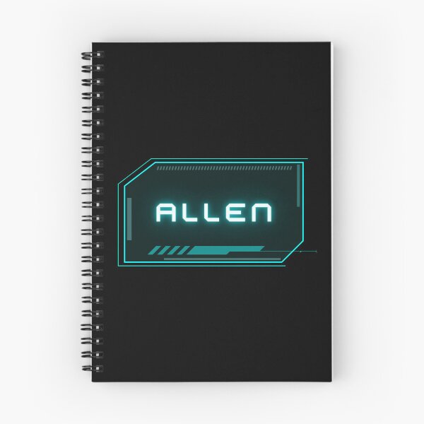 Item preview, Allen Sci-Fi Nametag Label designed and sold by wordsonwords.