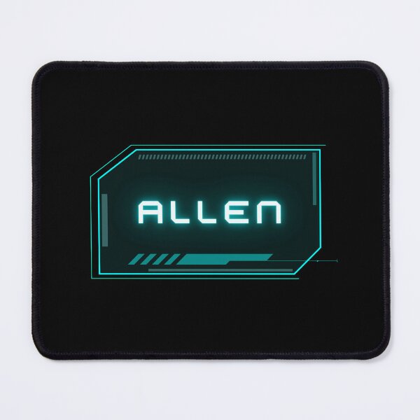 Item preview, Allen Sci-Fi Nametag Label designed and sold by wordsonwords.