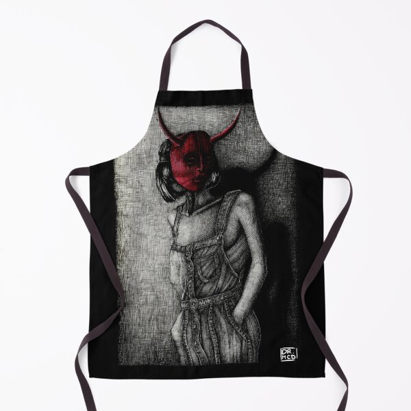 Item preview, Demon mask girl designed and sold by Dr-Mcdoughnut.