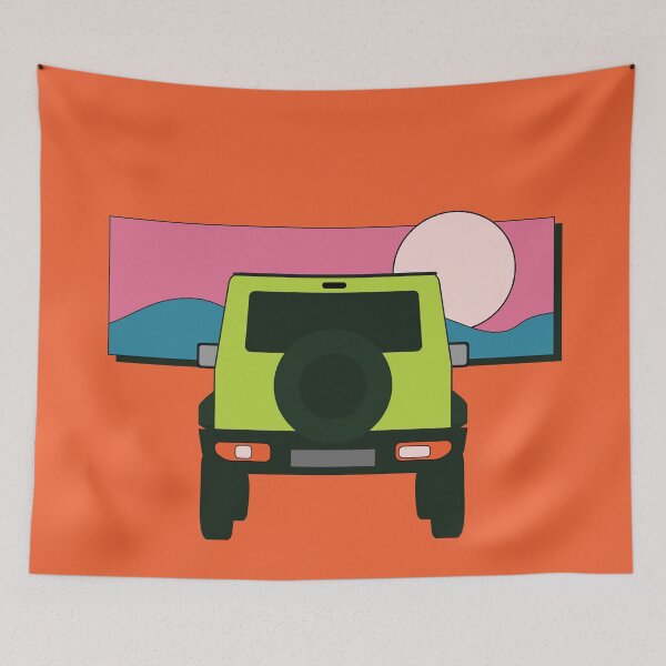 Item preview, Kinetic Yellow Suzuki Jimny | Into The Sunset designed and sold by stoicjimny.