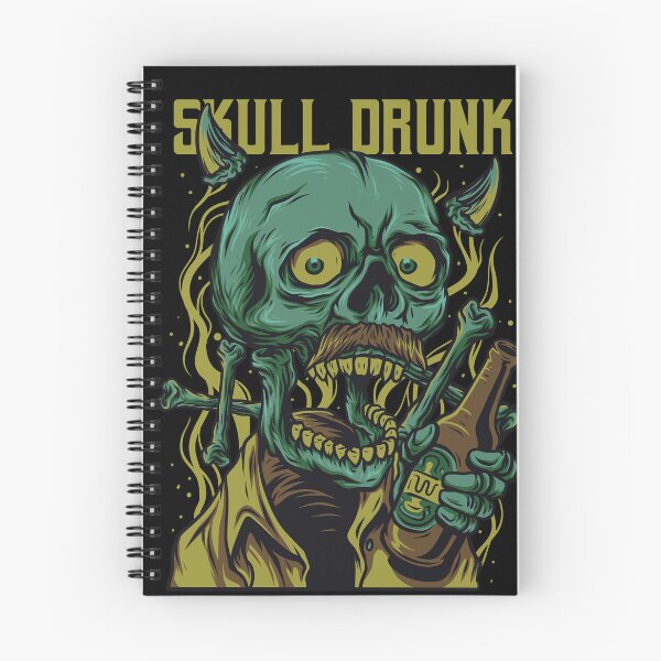 Item preview, Halloween skull drunk designed and sold by Xoox Art.