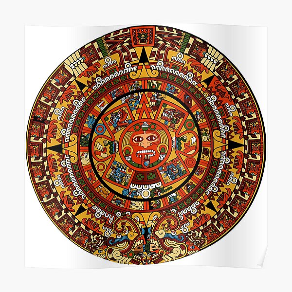 Aztec Calendar Poster