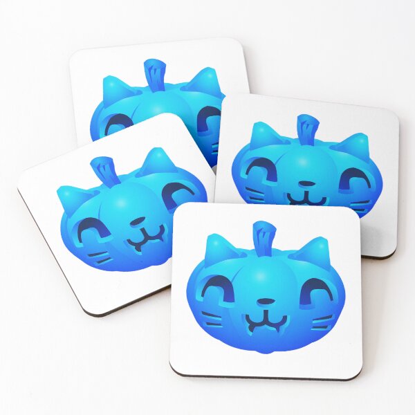 Item preview, Blue Cute Pumpkin Kitty, Halloween Pumpkin designed and sold by Dven-Clothes.