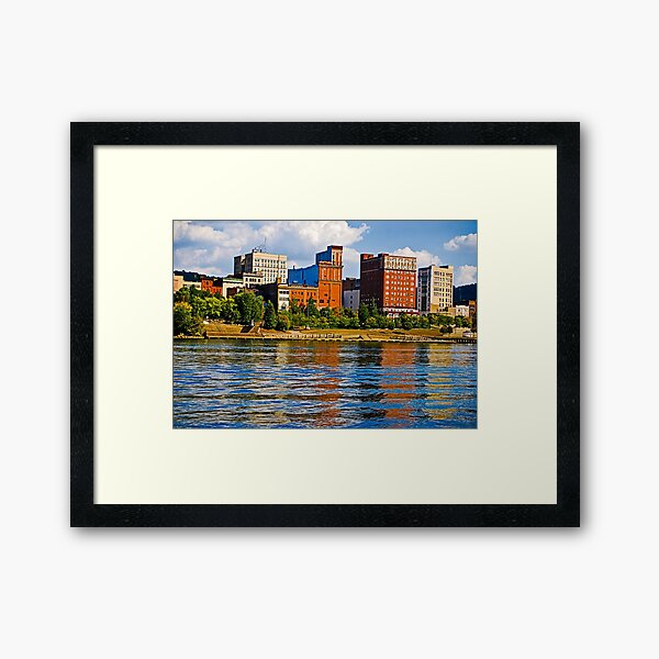WWVA--Wheeling from the River Framed Art Print