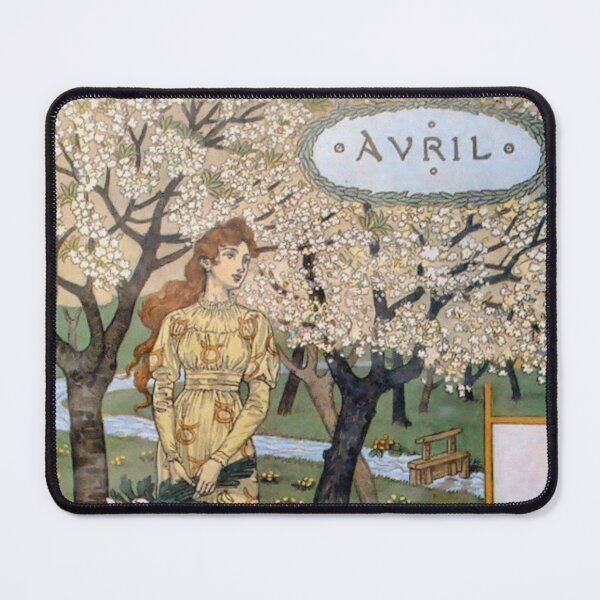 Item preview, April Eugene Grasset La Belle Jardiniere designed and sold by ThePalStore.