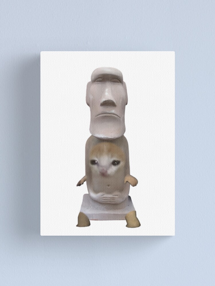 Moai emoji | Canvas Print