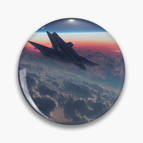 Item preview, Military plane flying above the clouds. designed and sold by Maniock.