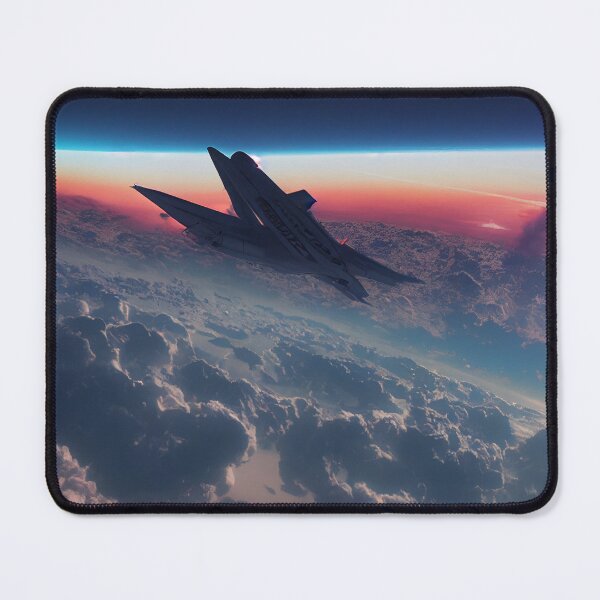 Item preview, Military plane flying above the clouds. designed and sold by Maniock.
