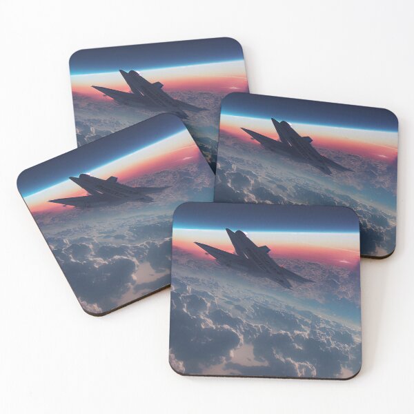 Item preview, Military plane flying above the clouds. designed and sold by Maniock.
