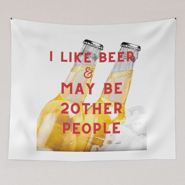 Item preview,  Me gusta la cerveza y tal vez 2 personas designed and sold by fouzy.