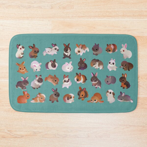 Bunny day - other version Bath Mat