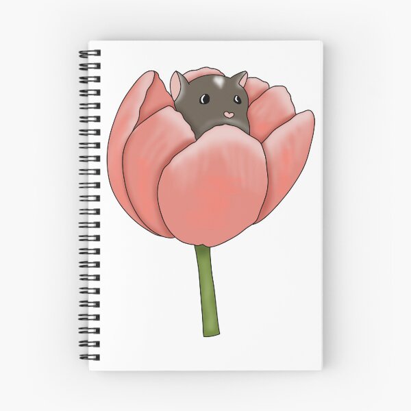 Item preview, Cute brown gerbil in a flower  designed and sold by Becky-Marie.