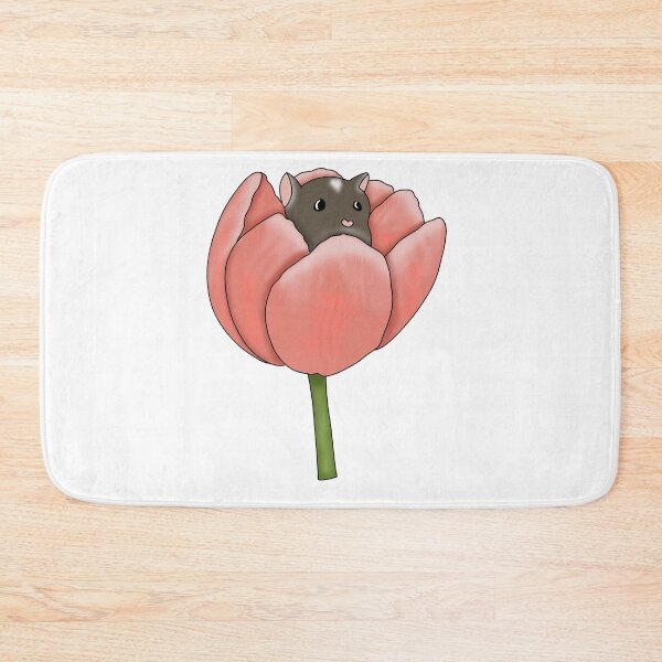 Item preview, Cute brown gerbil in a flower  designed and sold by Becky-Marie.