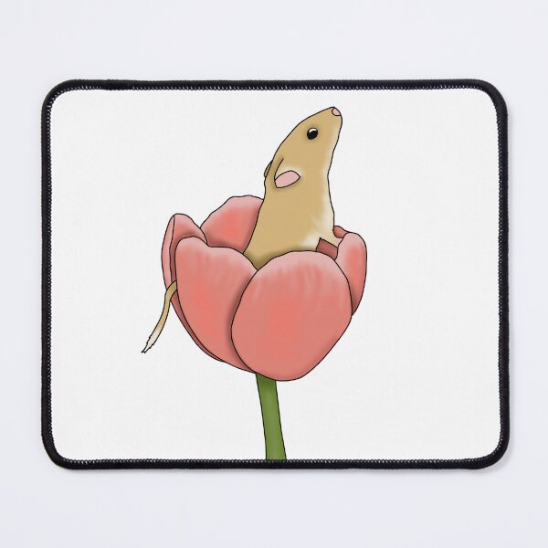 Item preview, Cute golden gerbil in a flower designed and sold by Becky-Marie.