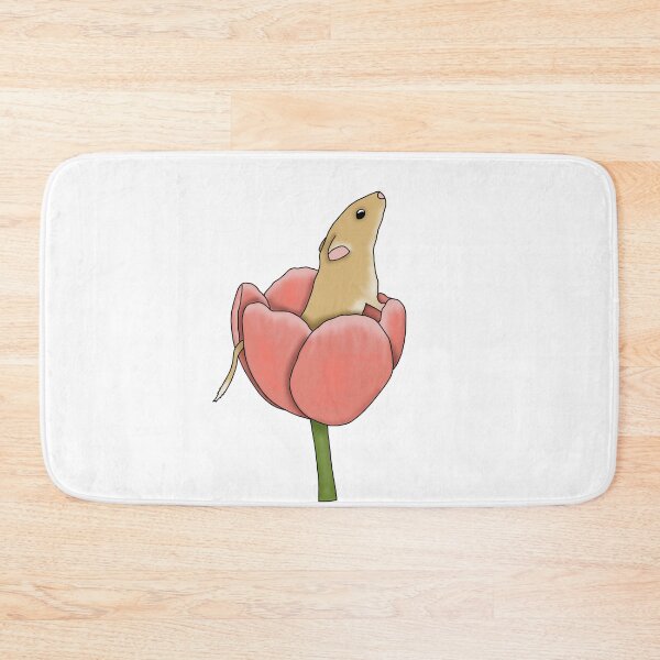 Item preview, Cute golden gerbil in a flower designed and sold by Becky-Marie.