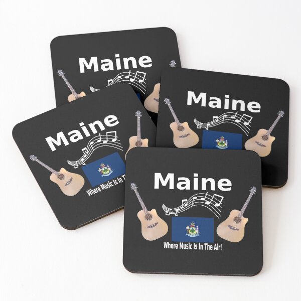 Item preview, Maine Acoustic Guitar Shirt designed and sold by GuitarNuts.