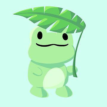 Artwork thumbnail, Froggy under a leaf by Spits Designs