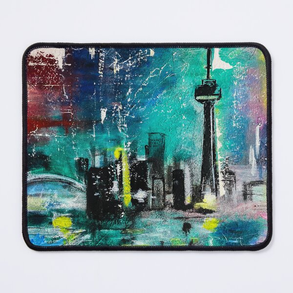 Item preview, Toronto "Colour Me 6ix" Abstract Painting designed and sold by AureliaReneeArt.
