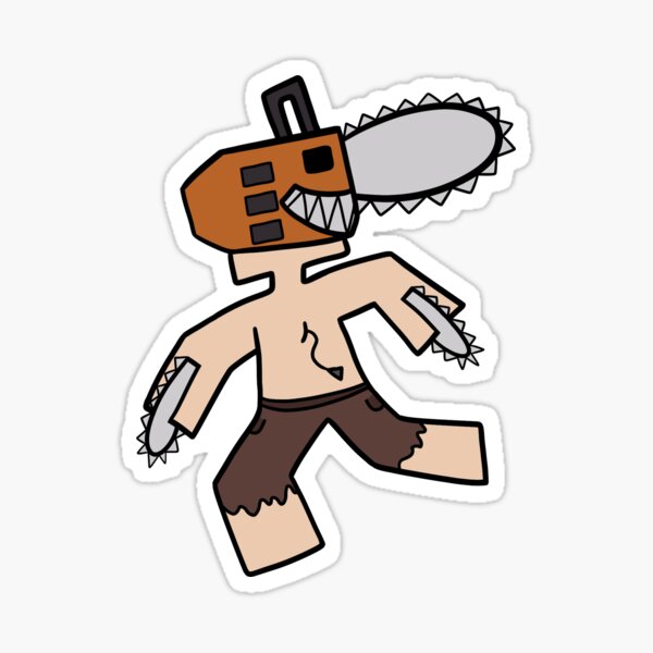 "Unturned Chainsaw Demon" Sticker for Sale by Emiizip Redbubble