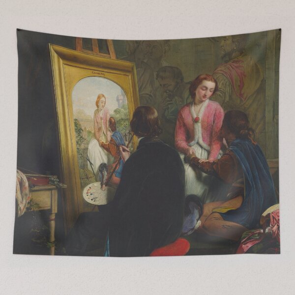 Item preview, The Two Extremes; The Pre-Raphaelite | Henry Nelson O'Neil | 1856 Pre-Raphaelite Art designed and sold by CJET.
