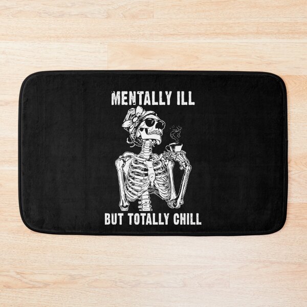 Item preview, Mentally Ill But Totally Chill Dark Halloween Costume Coffee Gift designed and sold by TMelonShop.