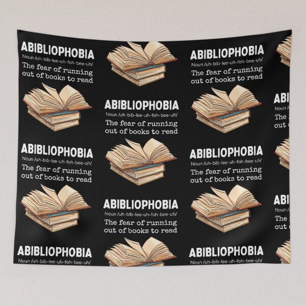 Item preview, Abibliophobia Definition Funny Book Lover Reading Bookworm designed and sold by Trankix.