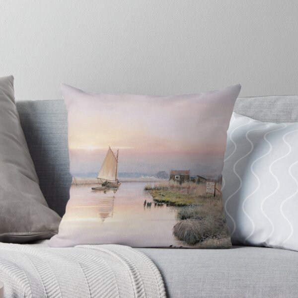 Artikelvorschau, Vorfrühling im Eel Sett entworfen und verkauft von Norfolk Broads Art.